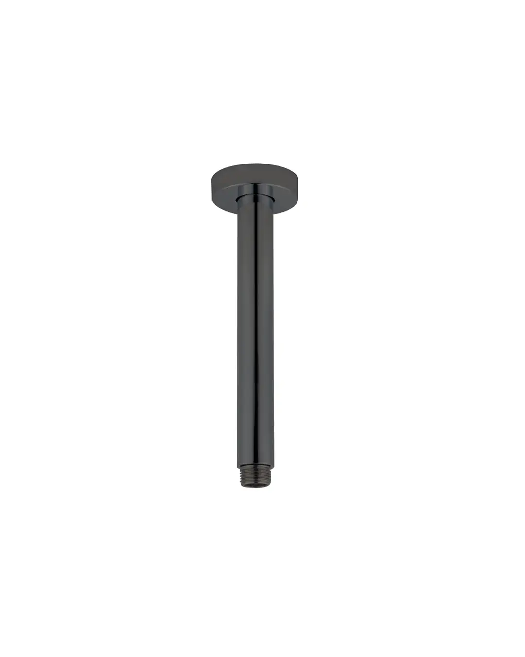 Pentro Gun Metal Grey Round Ceiling Shower Arm 200mm