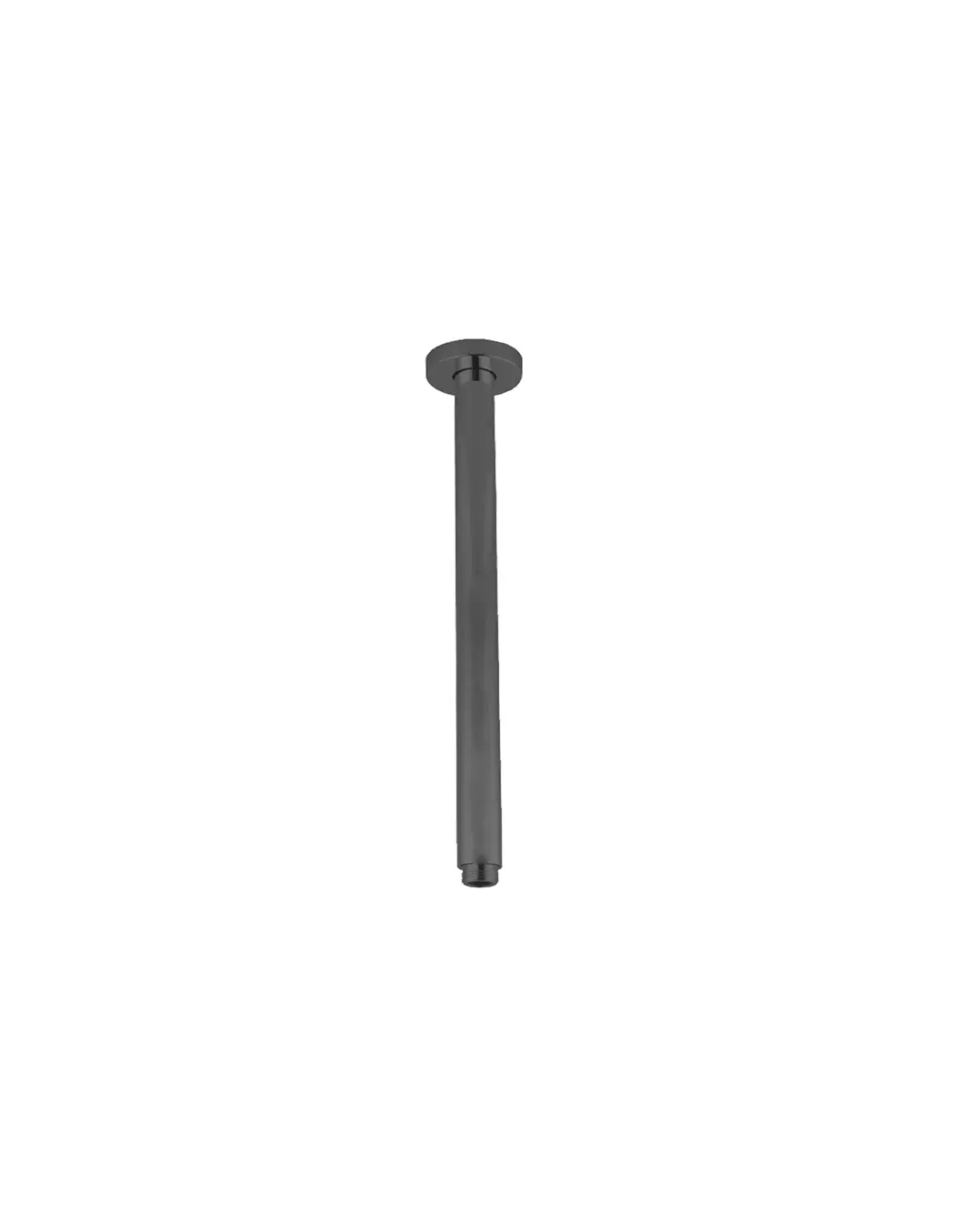 Pentro Gun Metal Grey Round Ceiling Shower Arm 400mm