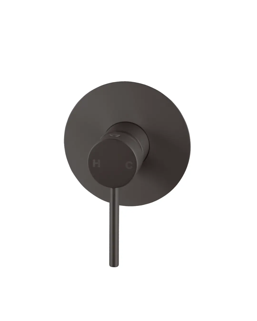 Pentro Gun Metal Grey Round Shower Mixer Tap