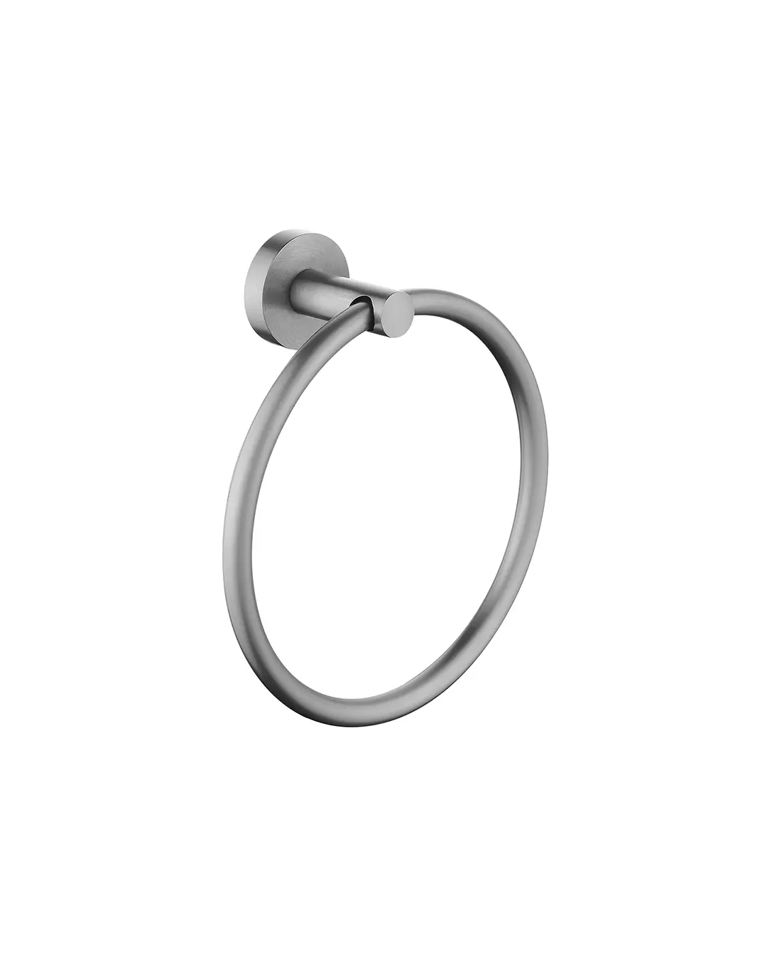 [40863] Pentro Gun Metal Grey Round Wall Mounted Round Hand Towel Ring
