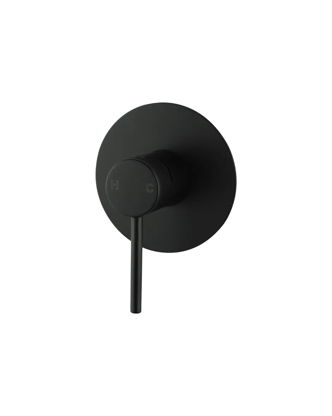 Pentro Matte Black Round Shower Mixer Tap