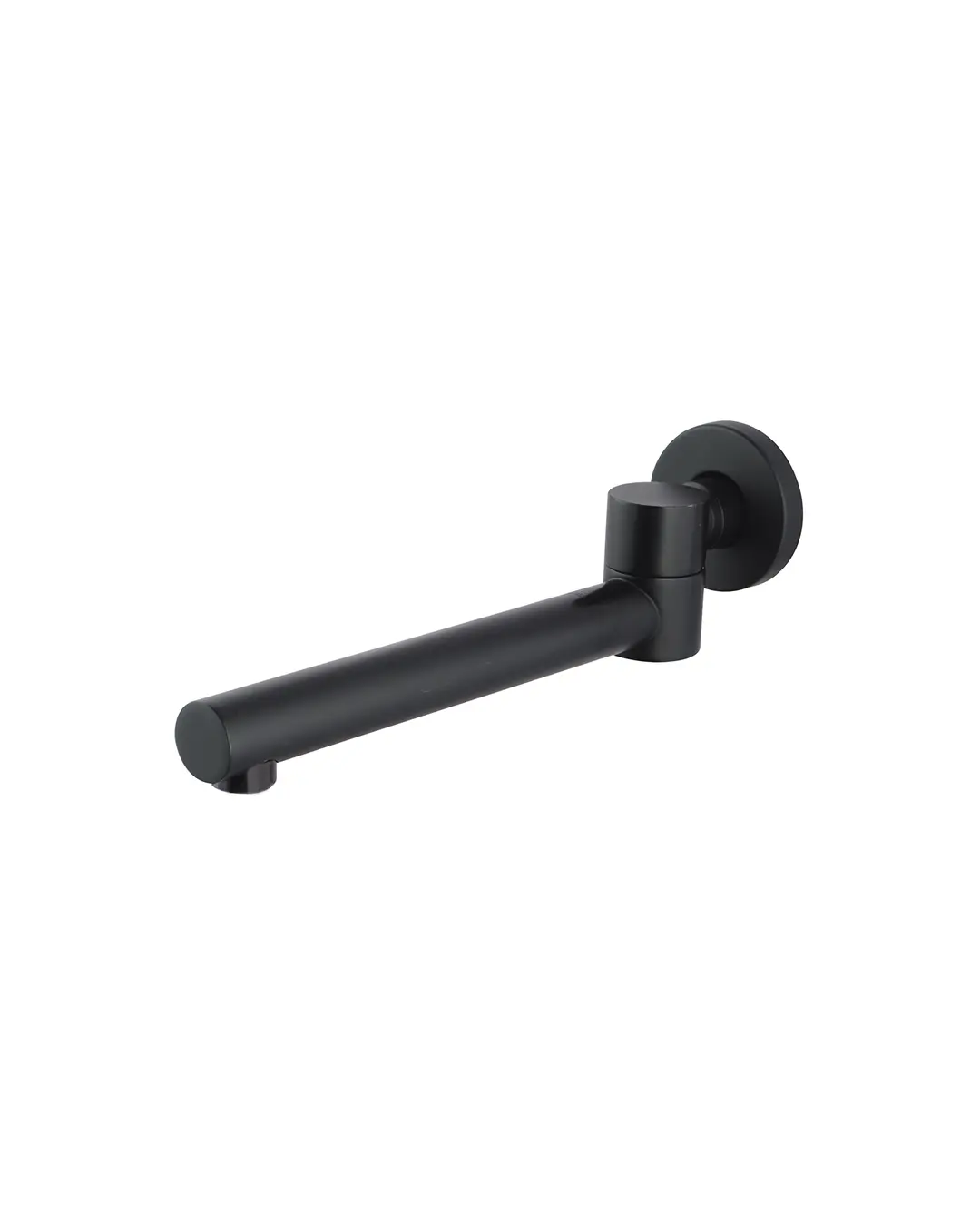 Pentro Matte Black Swivel Round Bath Spout
