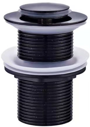 Pop-up Waste Basin Non Overflow32mm Matt Black