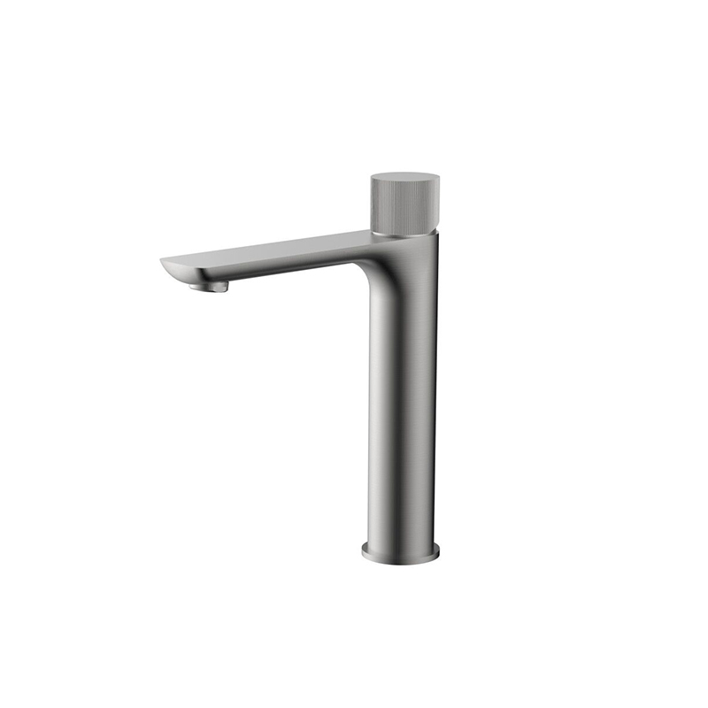 Qi Luxus Tower Basin Mixer Brushed Nickel