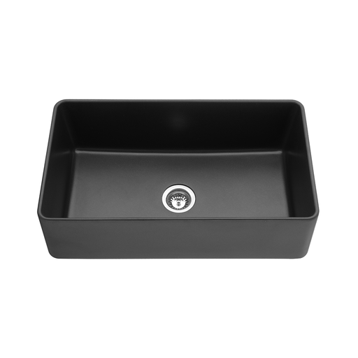 Quartz Undermount Kitchen Sink Size: 838*482*262mm Single Bowl Matte Black