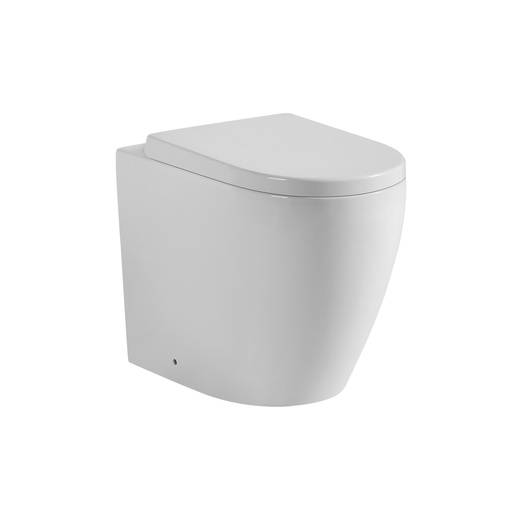 Rimless Extra Height Wall Faced Pan Easy Height 4.5/3 Liters Dual Flush Size: 585*360*455mm Trap-100: 100-130mm (Supplied) UF Standard Seat SC803 (Supplied)