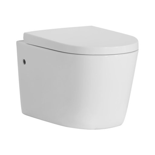 Rimless Wall Hung Pan 4.5/3 Liters Dual Flush Size: 520*360*325mm UF Slim Seat (Supplied)