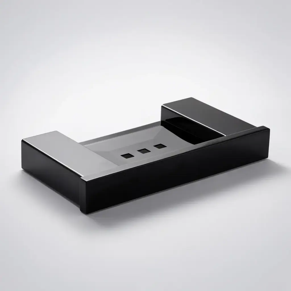 Rosa Metal Soap Holder(Matt Black)