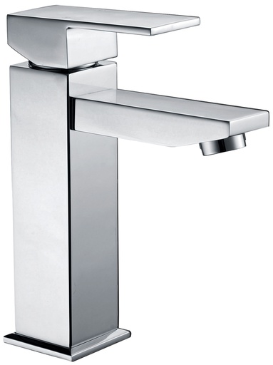 [44119] Rosa Rectangle Handle Basin Mixer Chrome Lead Free
