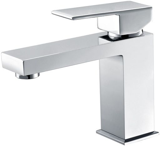 Rosa Rectangle Handle Basin Mixer Chrome Lead Free