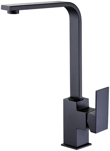 Rosa Rectangle Handle Sink Mixer Matt Black Lead Free