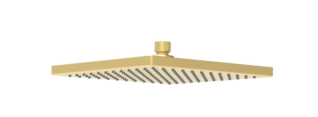 Rosa Square Overhead Shower 250mm Brushed Gold
