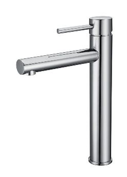 [55219] Round Brushed Nickel Tower Basin Mixer