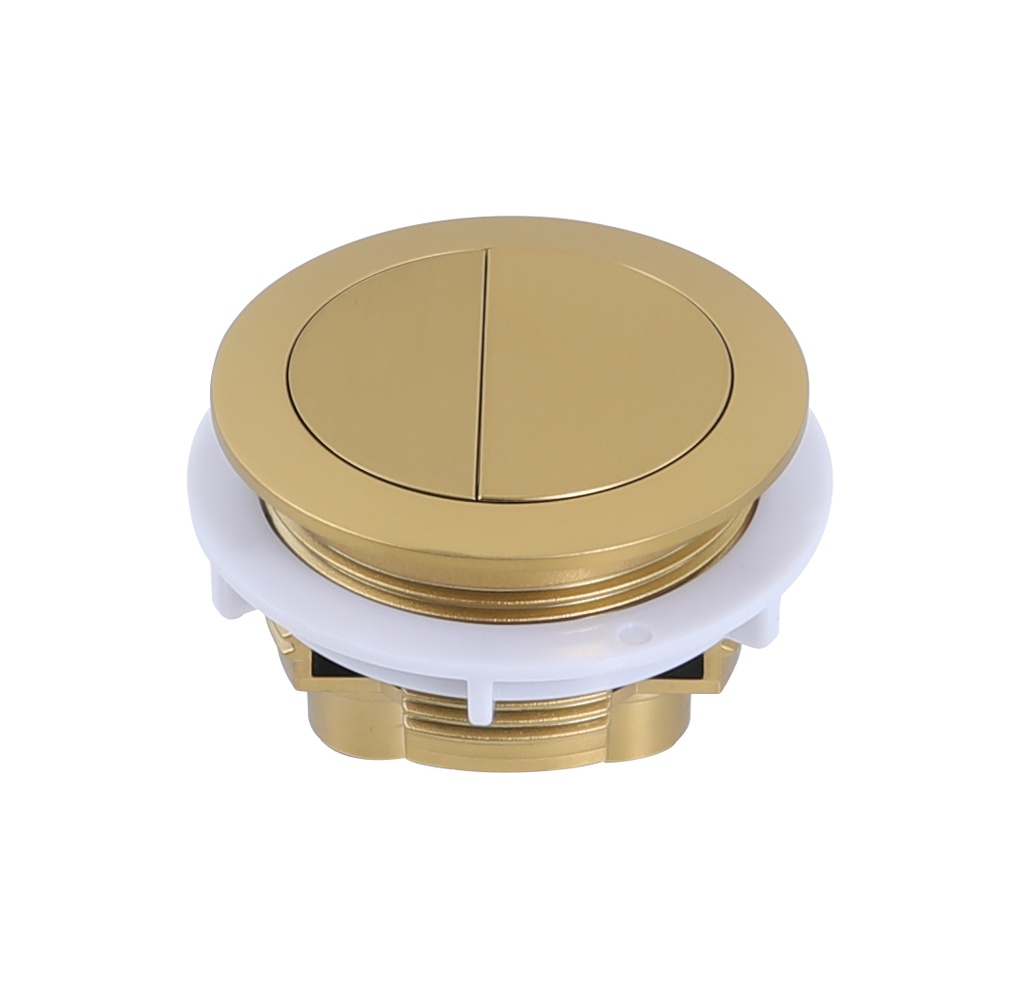 Round Press Button Brush Yellow Gold