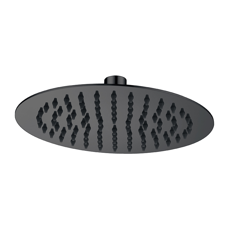 Round Rain Shower Head 200mm Matte Black