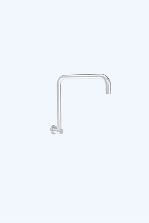 Round Rectangle Curved Shower Arm Chrome