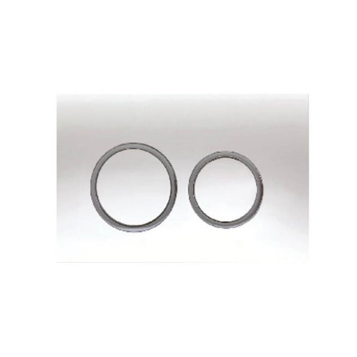 Round push plate Chrome