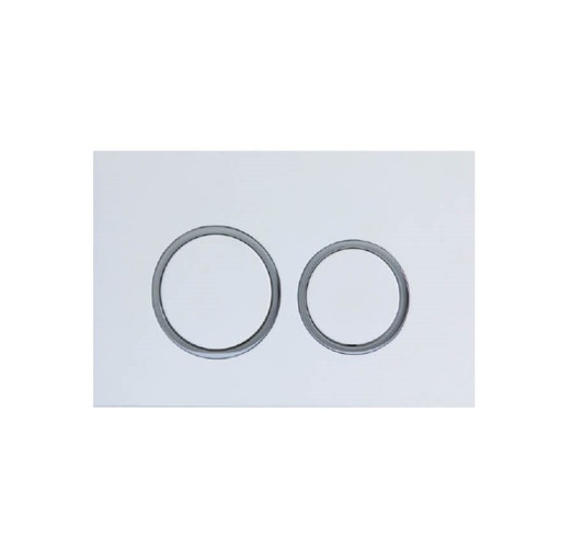 Round push plate White