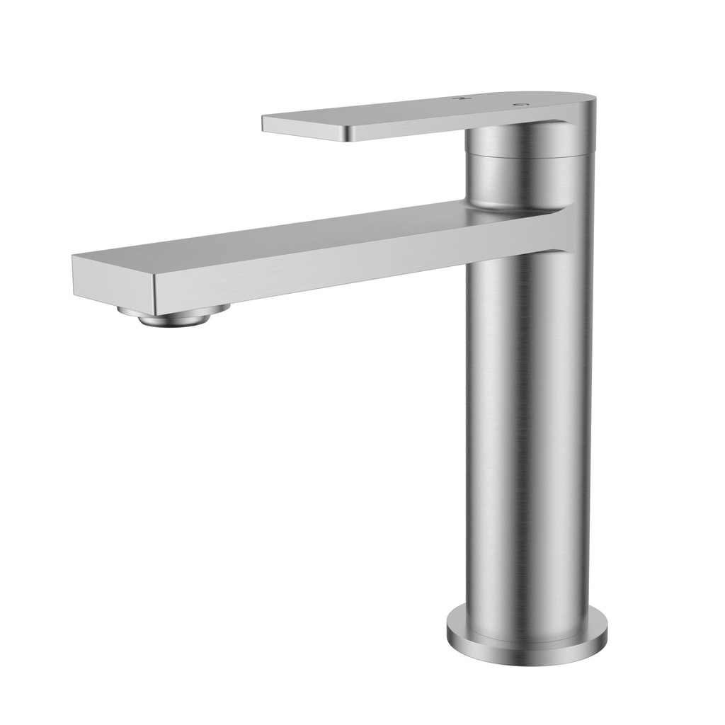 Ruki Basin Mixer Brushed Nickel Lead Free