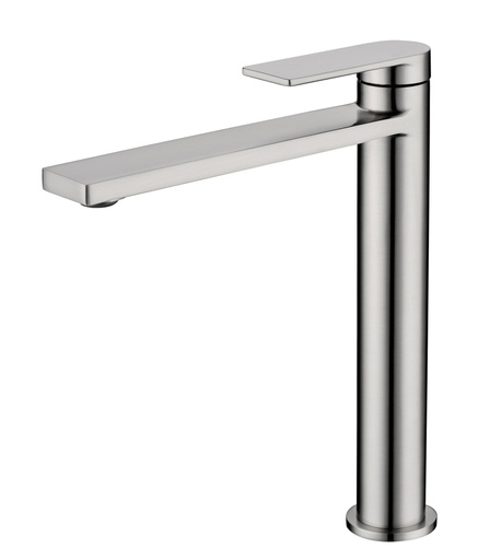 Ruki High Rise Basin Mixer Brushed Nickel Lead Free