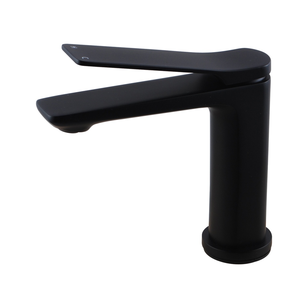 Rushy Black Basin Mixer