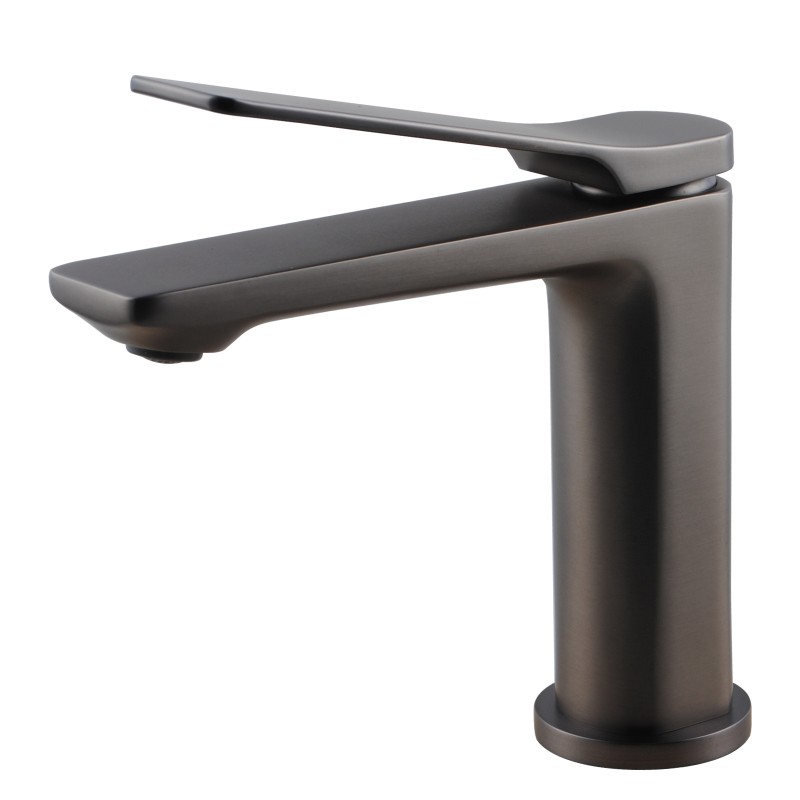 [40004] Rushy Brushed Gun Metal Grey Basin Mixer