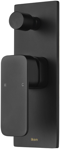 Seto Wall Mixer with Diverter(Matt Black)