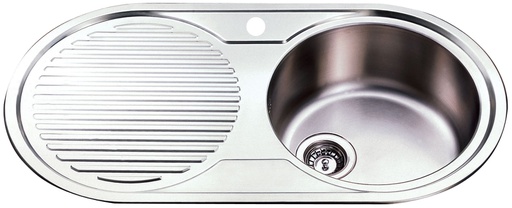 Single Bowl & Single Drainer 915 x 485mm(304 Stainless Steel)