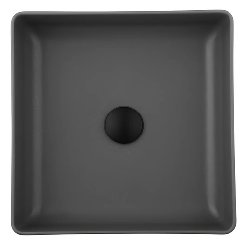 Size: 380*380*128mm Matte Black Basin