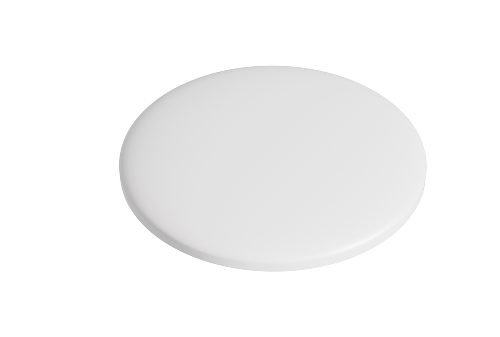[55009] Solid Surface Bathtub Waste Cap Glossy White