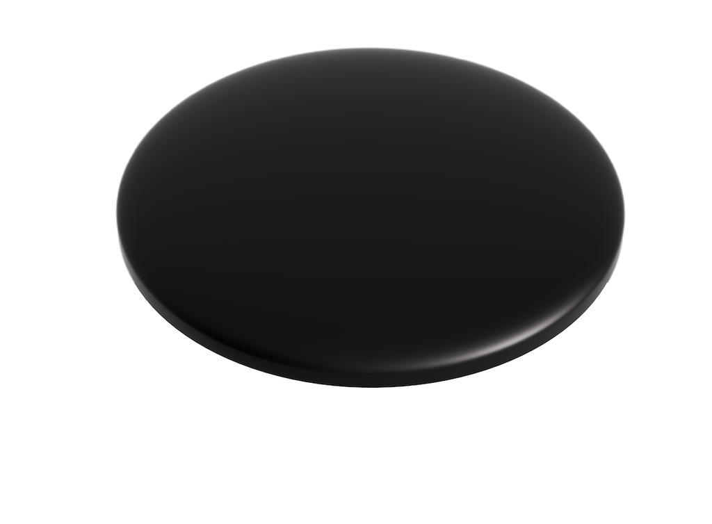 Solid Surface Bathtub Waste Cap Matt Black
