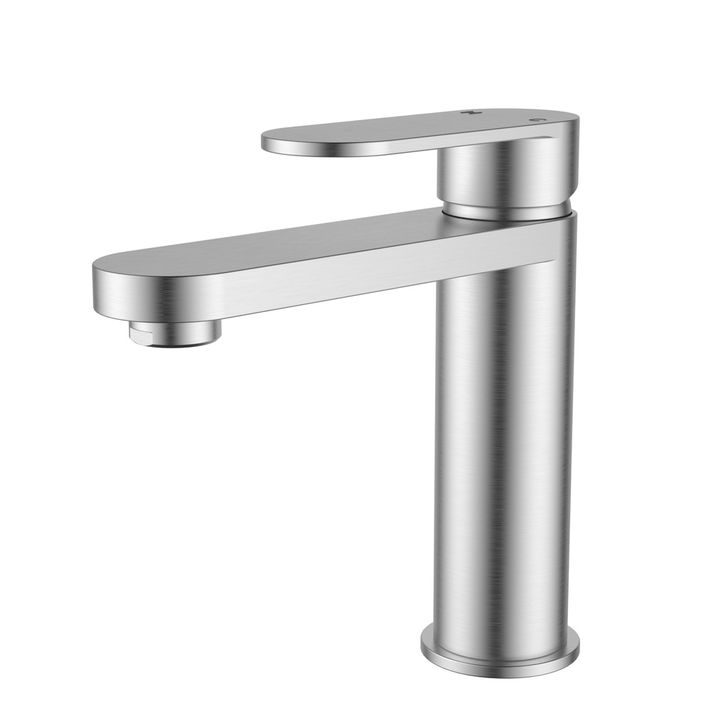 Sora SS Basin Mixer Brushed Stainless Steel