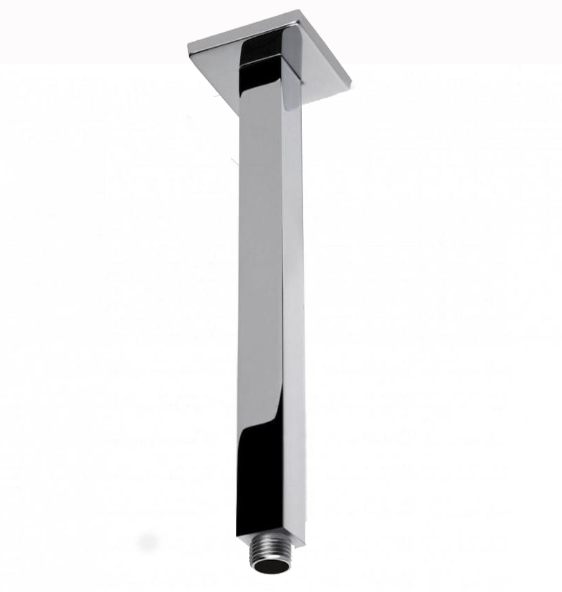 [40324] Square Chrome Ceiling Shower Arm 600mm