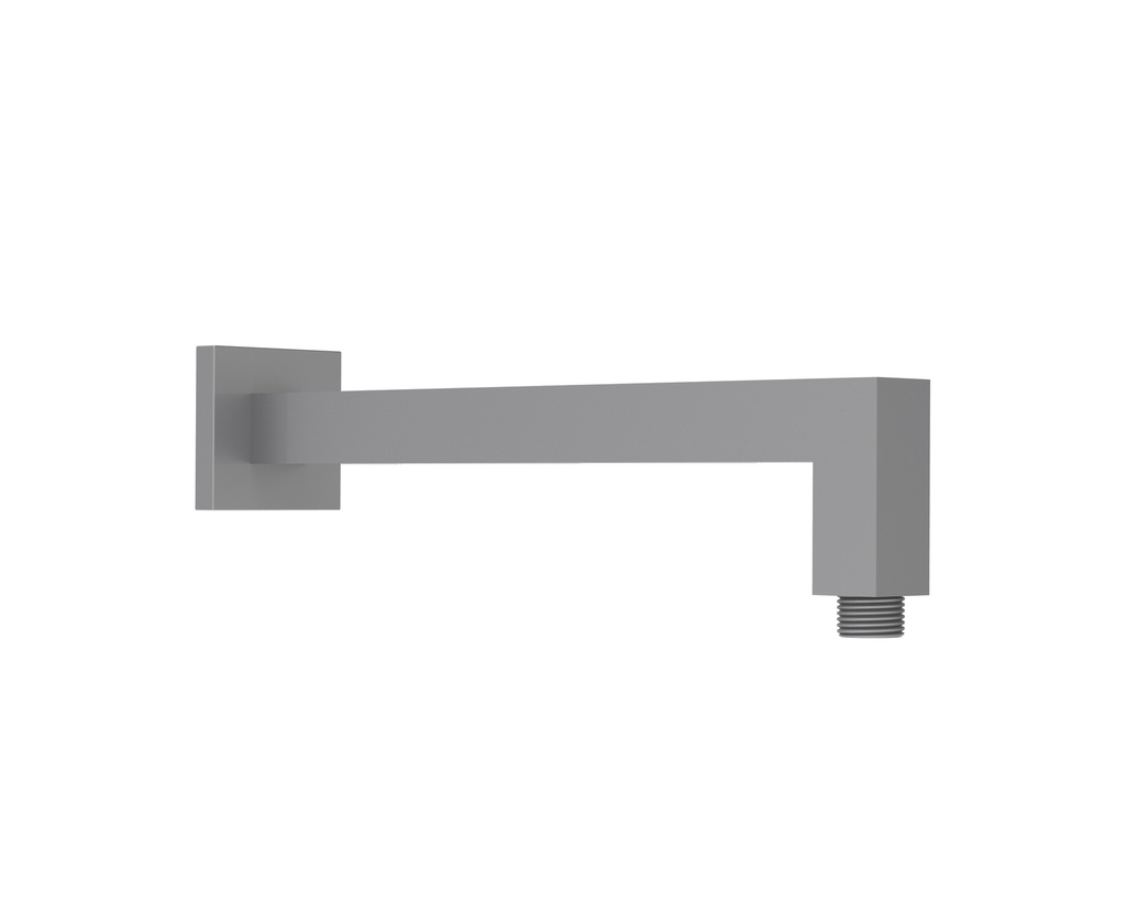 Square Horizontal Shower Arm Gun Metal