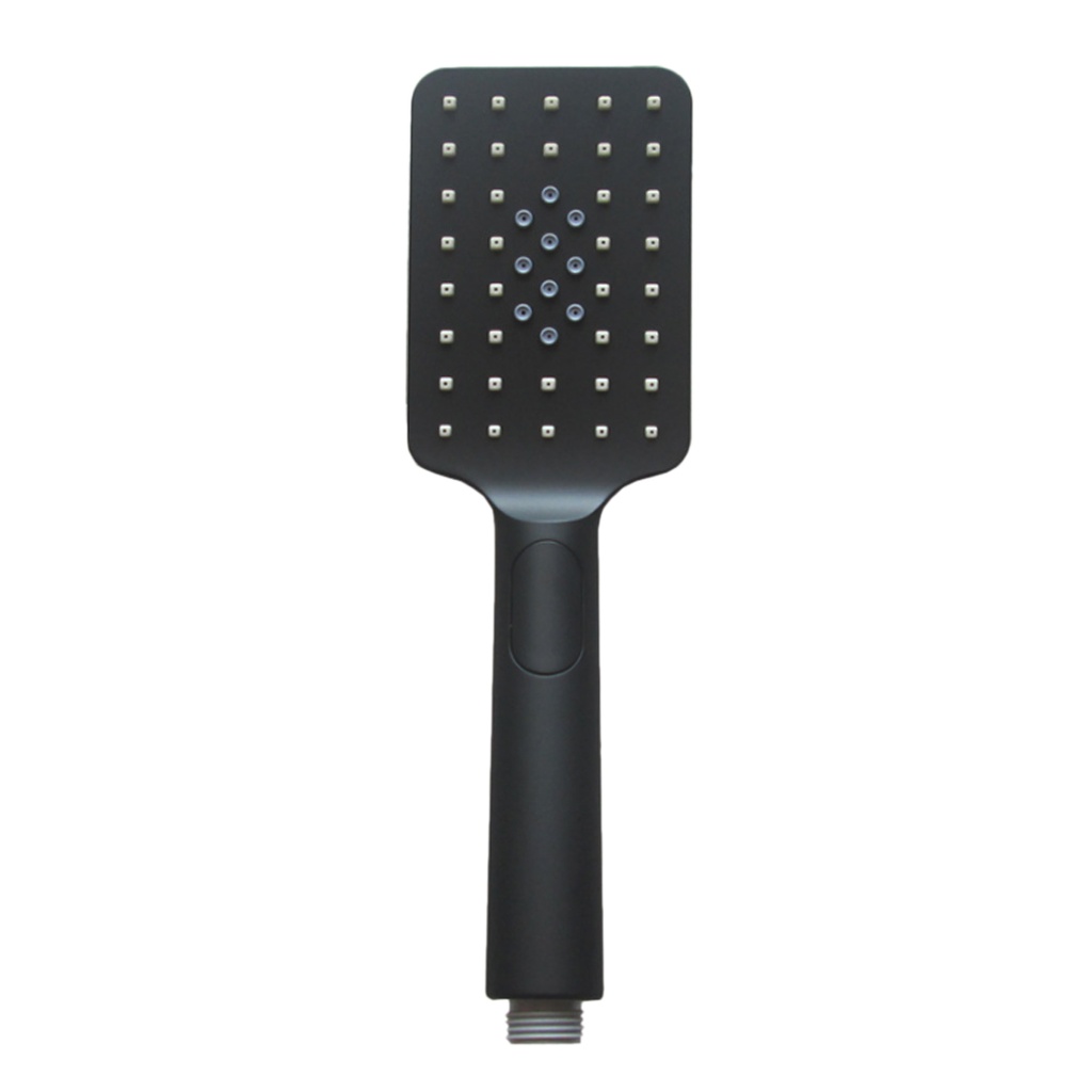 Square Multi Functions Matte Black Handheld Shower Head