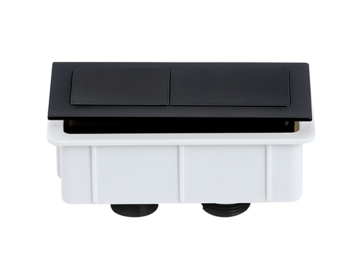 Square Press Button Matte Black