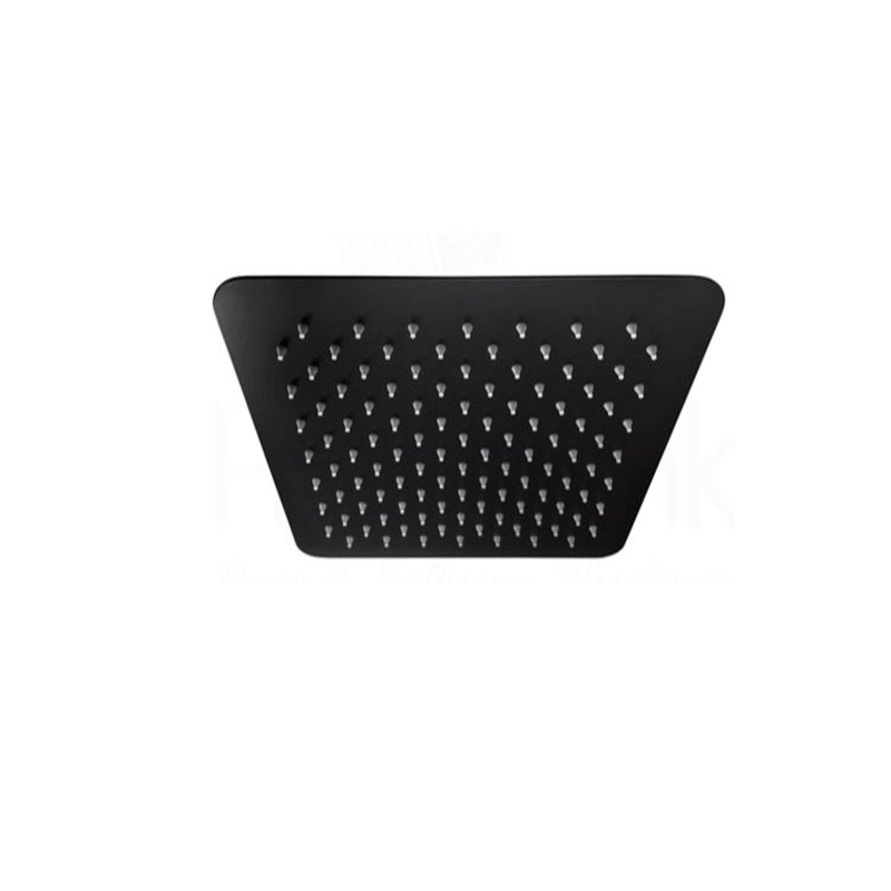 Square Rain Shower Head 300mm Matte Black
