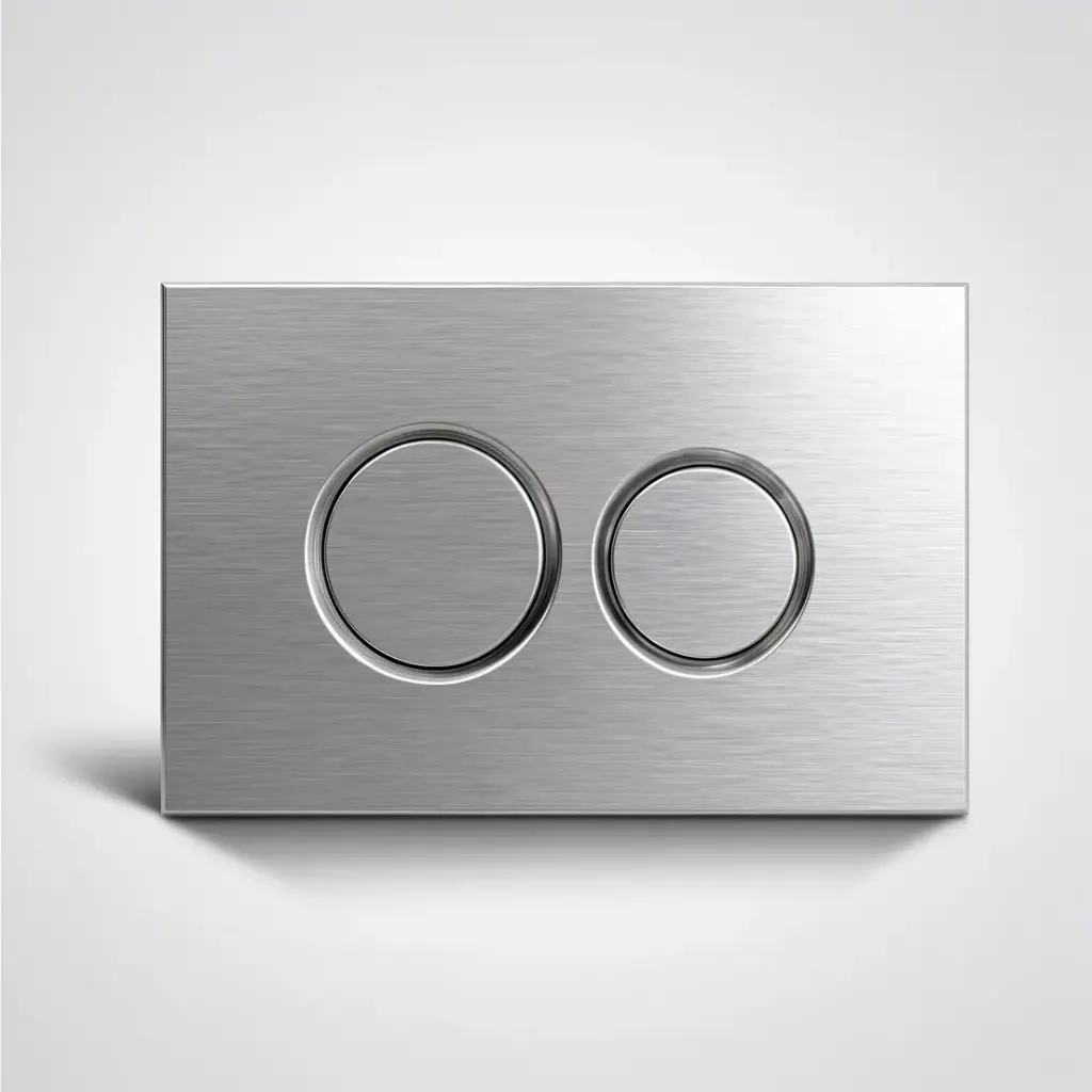 Stainless Steel Round Push Plate Brushed Nickel