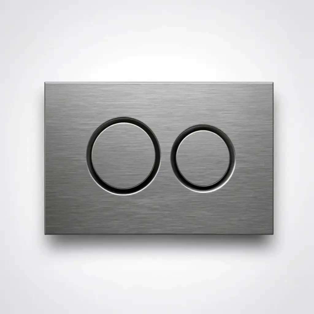 Stainless Steel Round Push Plate Gun Metal