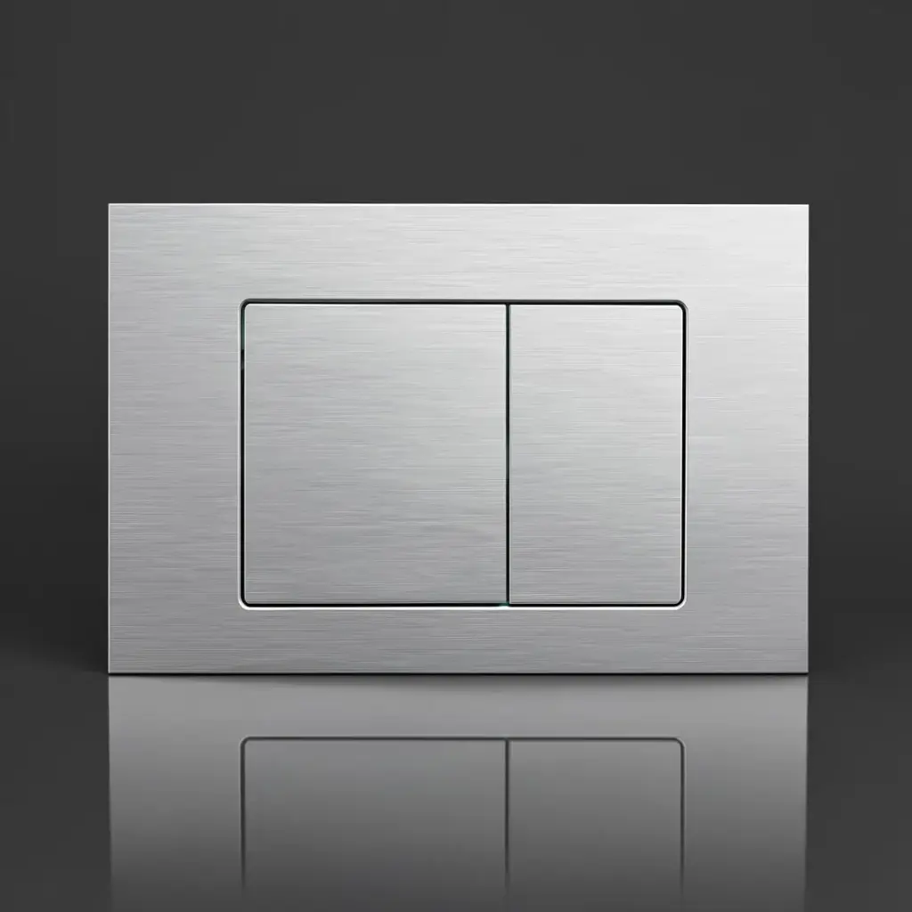 Stainless Steel Square Push Plate Brushed Nickel