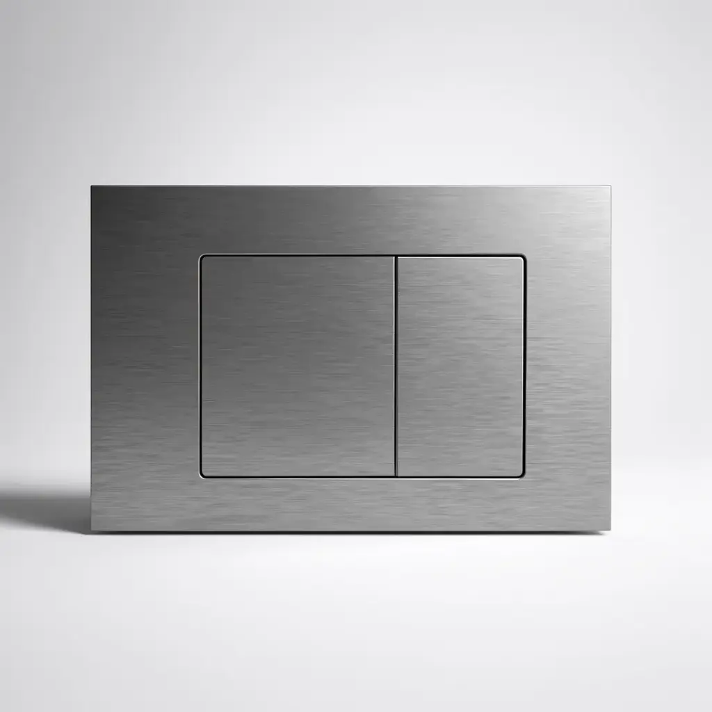 Stainless Steel Square Push Plate Gun Metal