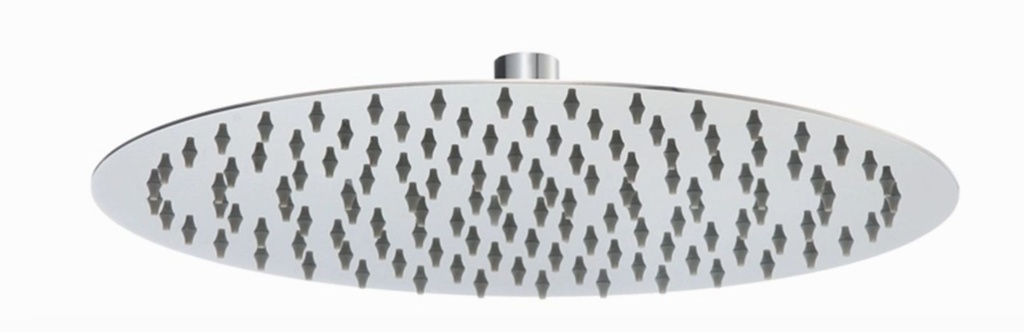 Super-slim Round Chrome Rainfall Shower Head 300mm