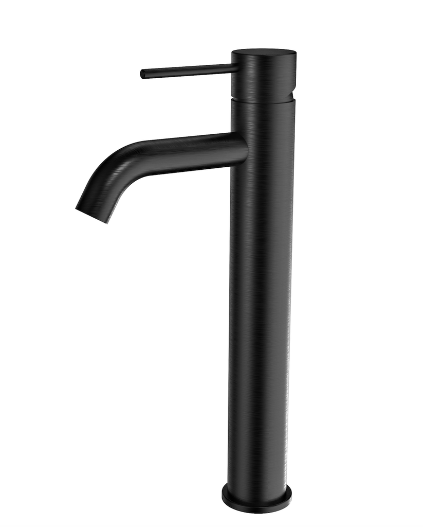 Tower Basin Mixer Brushed Gun Mental