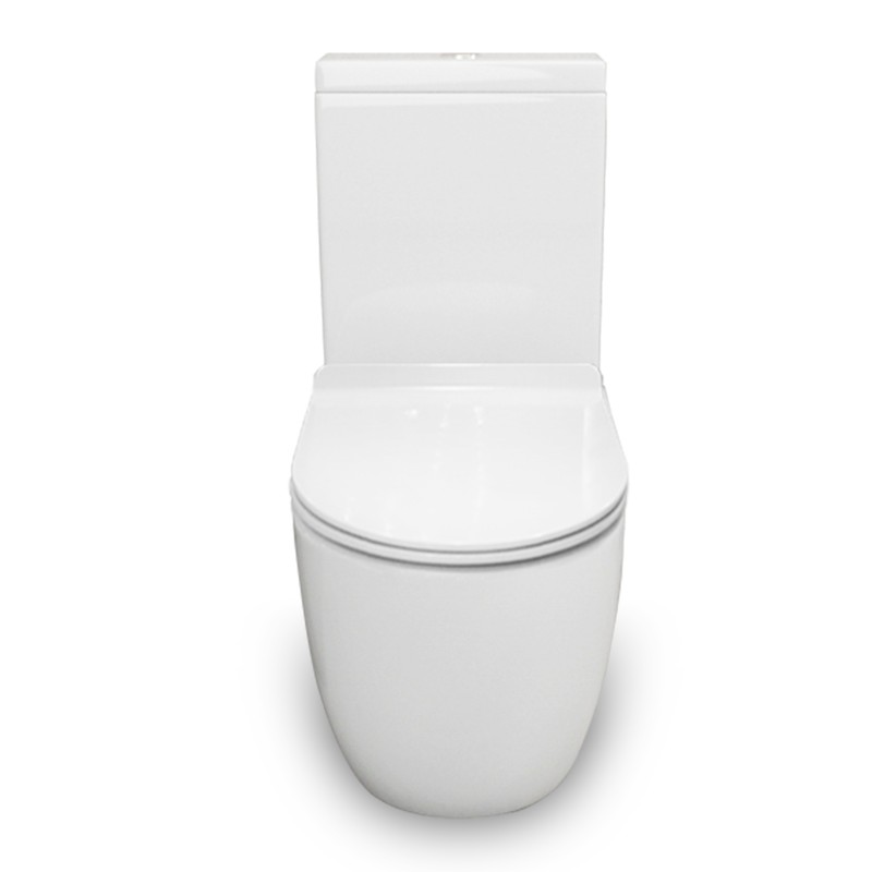 Two Piece Toilet Rimless flush