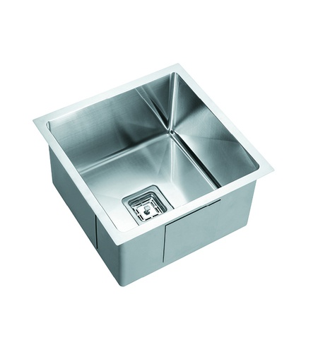 [46538] Universal Installation- Top or Undermount 1.2mm S.S 304 250mm extra deep bowl Bowl Size: 400×400×235mm Overall Size: 450×450×235mm