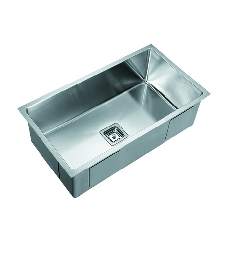 [46540] Universal Installation- Top or Undermount 1.2mm S.S 304 250mm extra deep bowl Bowl Size: 760×400×235mm Overall Size: 810×450×235mm