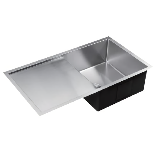 [46545] Universal Installation-Top or Undermount Undermount 1.2mm S.S 304 250mm extra deep bowl Bowl Size: 380×400×235mm Overall Size: 810×450×235mm