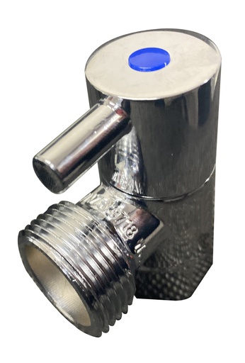 [43684] WM Cock, 3/4 Turn,Pin-lever handle(Chrome)