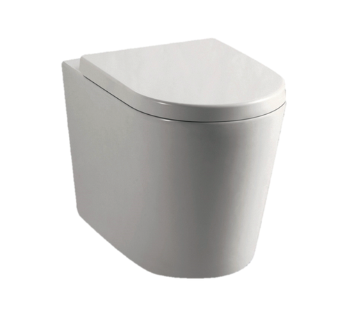 [45188] Wall Faced Floor Pan 4.5/3 Liters Dual Flush Size: 595*360*410mm Trap-60: 60-95mm (Supplied);UF Standard Seat (Supplied)