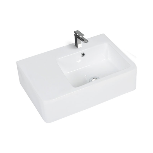 [45480] Wall Hung Basin 600*400*160mm Waste: 32mm Overflow Right hand bowl R